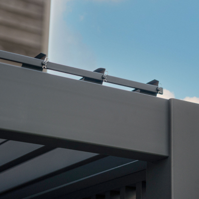 Legacy Aluminium Metal Pergola in Graphite Grey - 3.6m x 3.0m Free Standing