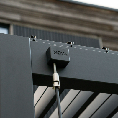 Legacy Aluminium Metal Pergola in Graphite Grey - 3.6m x 3.0m Free Standing