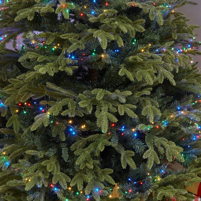 2000 LEDs Christmas Pin Wire Compact Lights with Green Wire in Multi Colour