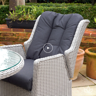Talia Rattan 3 Seater Sofa Suite Lounging Set in White Wash