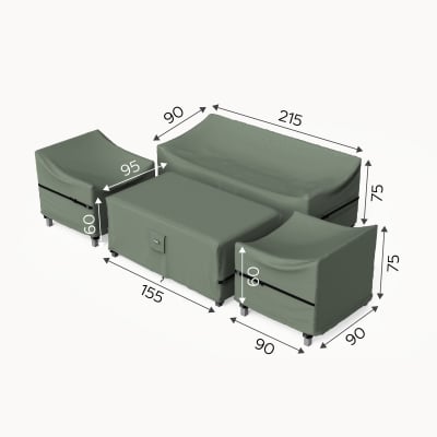 Protex Winter Cover for High Back 3 Seater Sofa Set
