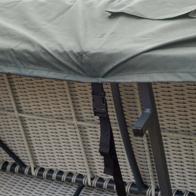 Protex Winter Cover for 2 Seat Bistro Dining Set with Water Shedding Support Pole