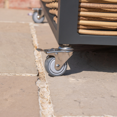 Calab Rattan Aluminium Storage Box in Palomino Brown