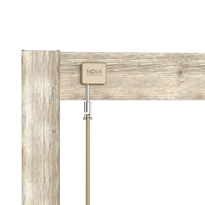 Legacy Aluminium Metal Pergola in Light Oak Look - 7.2m x 3.6m Free Standing