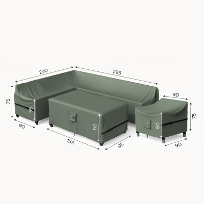 Protex Winter Cover for Extra Large Left Hand L-Shaped Corner Sofa Set Armchair