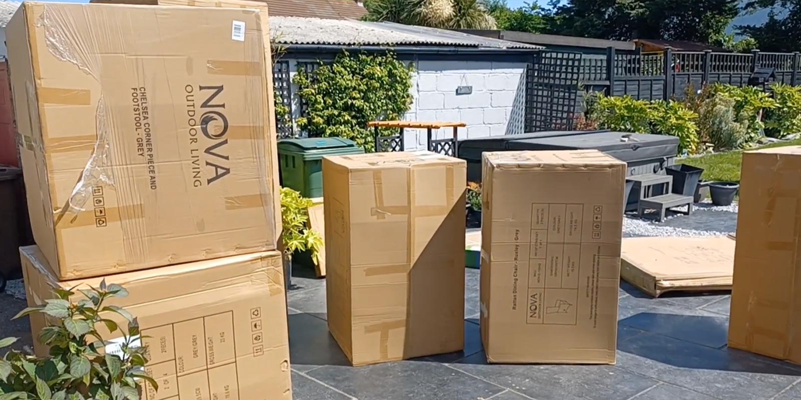 Re-Use Your Garden Furniture Cardboard Delivery Boxes